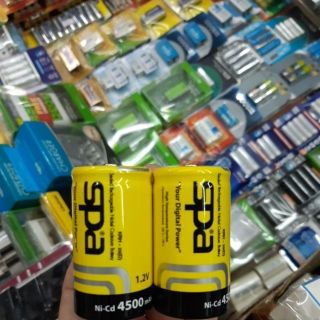 ถ่านชาร์จ Spa Size D  4500mAh 1.2V Ni-cd จำนวน 2ก้อน ของแท้