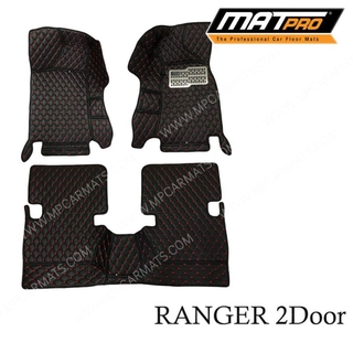 MatPro พรมปูพื้นเข้ารูป 5D 6D Premium Fitted Leather Car Mats สำหรับรถรุ่น Ford RANGER 2ประตู ปี 2015-2020