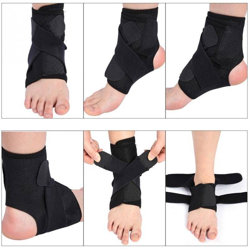Ankle Support ผ้ารัดพยุงข้อเท้า ข้อเท้าพลิก ข้อเท้าแพลง เล่นกีฬา เดินสะดุด ผันข้อเท้า พยุงกล้ามเนื้อเอ็นรอบข้อเท้า - รูปที่ 6