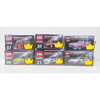 Takara Tomy Tomica Premium Volkswagen Type 2 Nissan Fairlady Z 300ZX Skyline HT 2000 Honda NSX Cadillac Toyota 2000GT