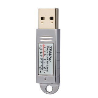 เครื่องวัดอุณหภูมิความชื้น USB สำหรับ PC Laptop สีเงิน