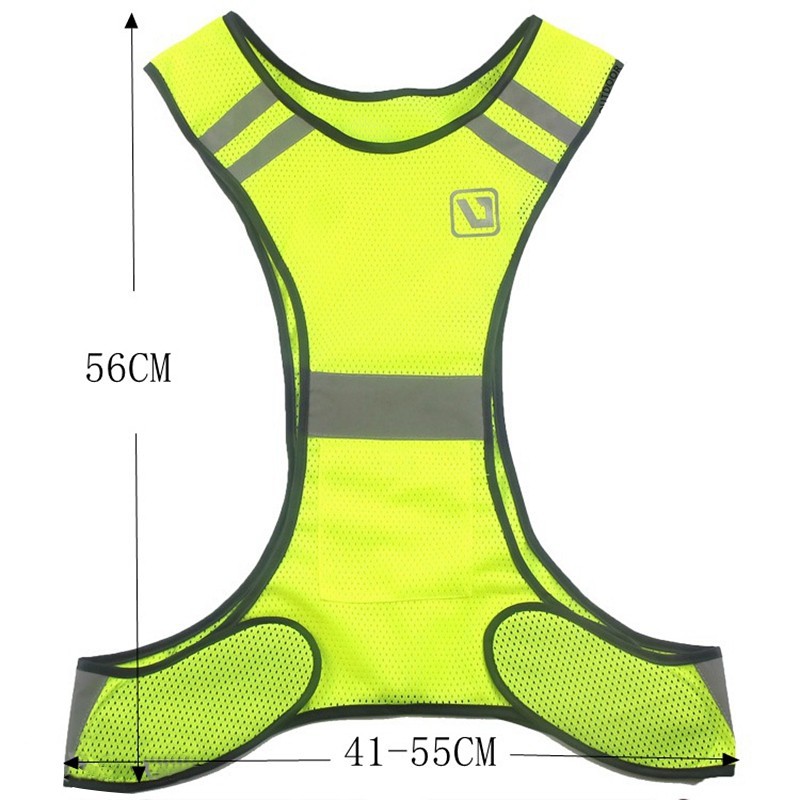 WEST BIKING การมองเห็นปรับขี่เสื้อกั๊กแจ็คเก็ตจักรยานขี่จักรยานความปลอดภัยคําเตือนเสื้อกั๊กสะท้อนแสงเสื้อกีฬากลางคืนกีฬากลางแจ้งขี่จักรยานวิ่งเดินป่า — صورة 2