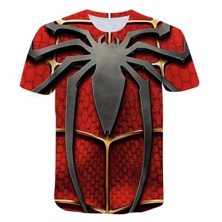 New Style 3D Print T Shirts for Girls High Quality Boys Clothes The Red Spider T-Shirt Childrens Blouse Unisex Tops