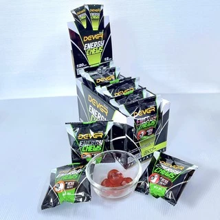 DEVER energy chews เยลลี่ให้พลังงาน กรดอะมิโน BCAA เกลือแร่ สำหรับนักกีฬา นักวิ่ง > 30 g 1 ซอง