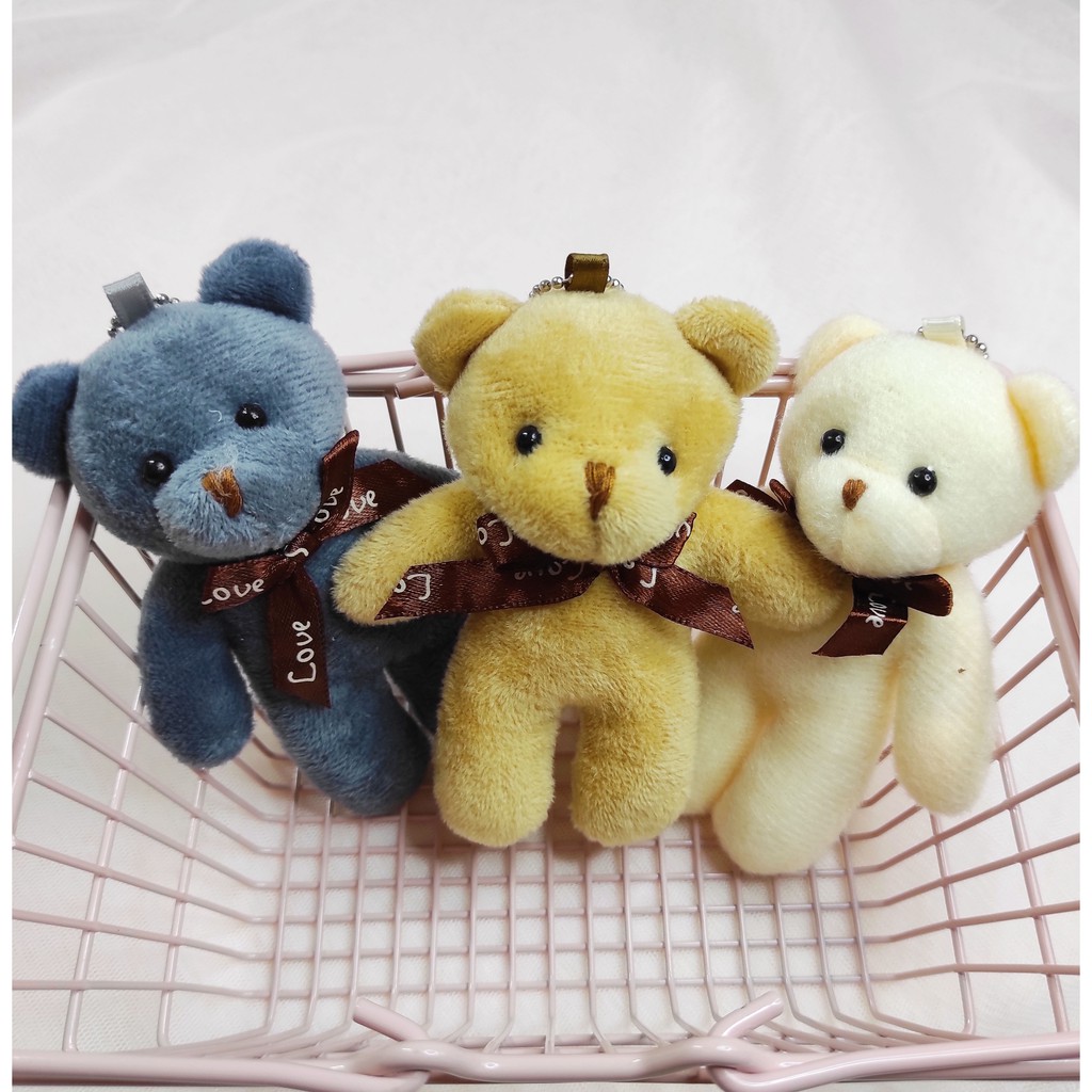 TEDDY BEAR PLUSH / MINI TEDDY BEAR / BEAR KEYCHAIN / ของเล่นนุ่ม