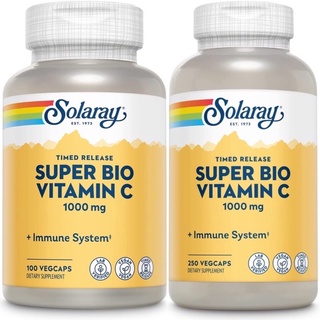 ล็อตใหม่ 2025 พร้อมส่ง Solaray Super Bio Vitamin C 1,000 mg