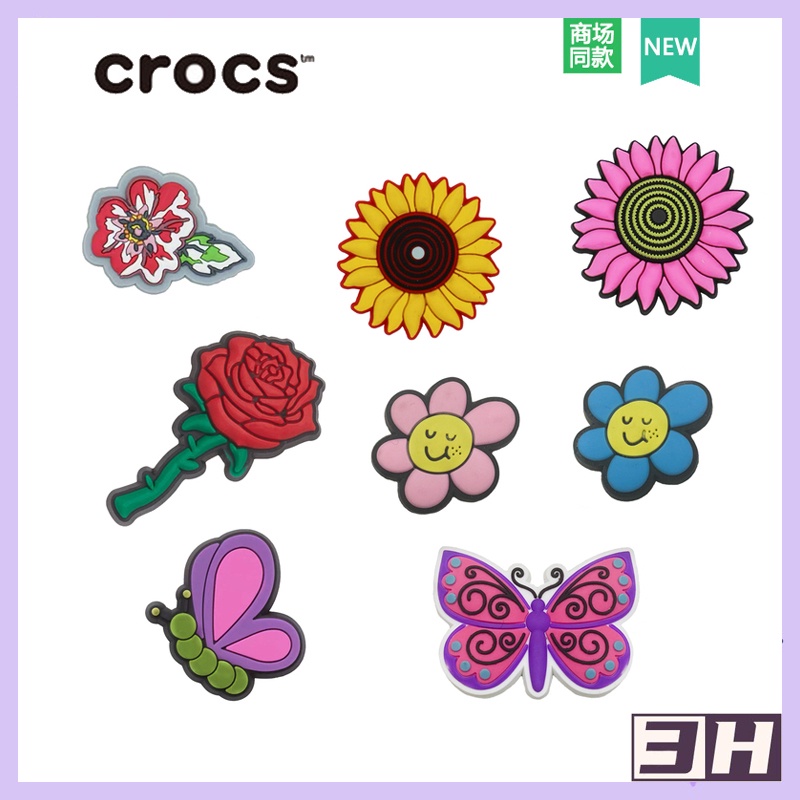 CROCS Croc jibbitz จี้รูปรองเท้า / jibbitz ของแท้ (คุณภาพสูง) / หมุดปักโครเชต์ / อุปกรณ์รองเท้าโครเชต์