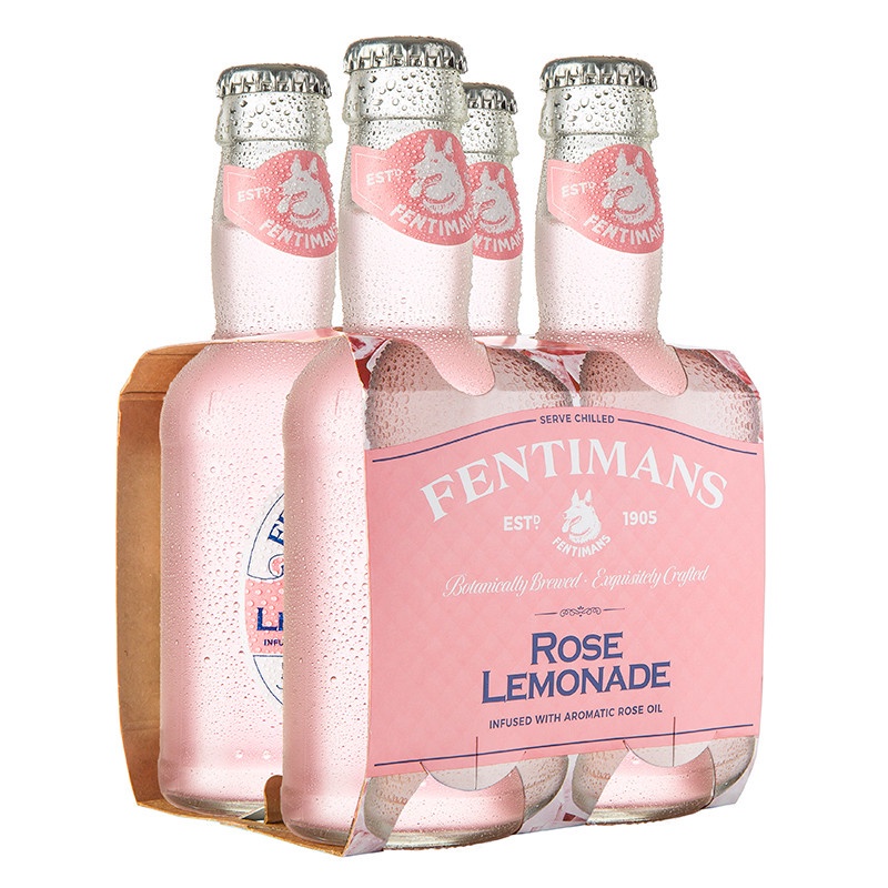 📌ส่งฟรี🌟พร้อมส่ง🌟Fentimans Rose Lemonade 200 ml. x 24 Bottles เฟนติแมนส์พิงค์ โรส เลมอนเนด 200 ml. 24 ขวด