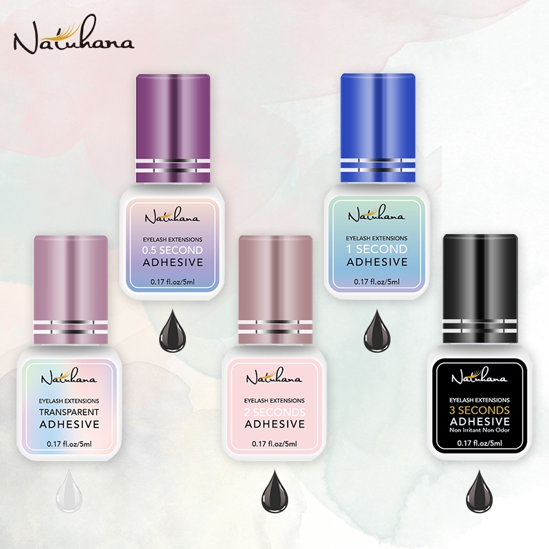 ซื้อ NATUHANA 5 มล กาวต่อขนตา สีดำ แห้งเร็ว สำหรับต่อขนตา