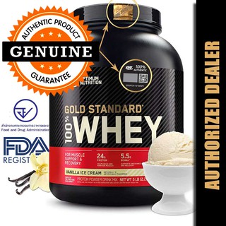 Whey Protein 5 lb Gold Standard 100% - Vanilla