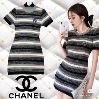 ชุดเดรส DRESS CHANEL KNIT 2022SS