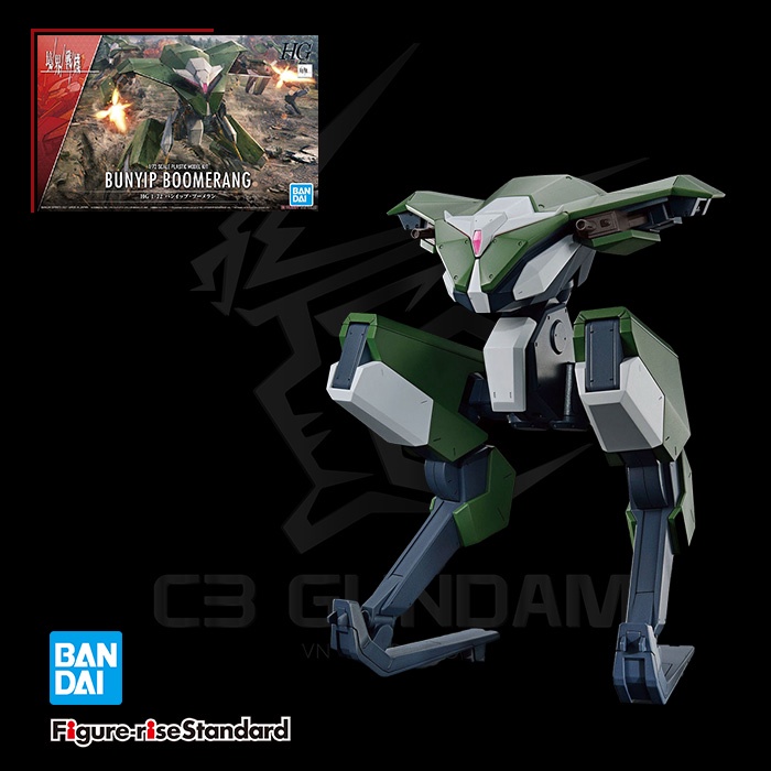 [BANDAI] ASSEMBLY TOY MODEL GUNDAM HG 1/72 BUNYIP BOOMERANG Kyoukai Senki GUNPLA ของแท้ JAPAN C3 GUN