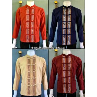 เสื้อพื้นเมือง เสื้อพื้นเมืองชาย เสื้อผ้าฝ้ายพื้นเมือง คอจีน…