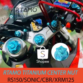 RTAMO ไทเทเนียม Gr5 น็อตกลาง Sonic 150(RS150) ZX150 CBR150 CBR650F Sold By One Piece