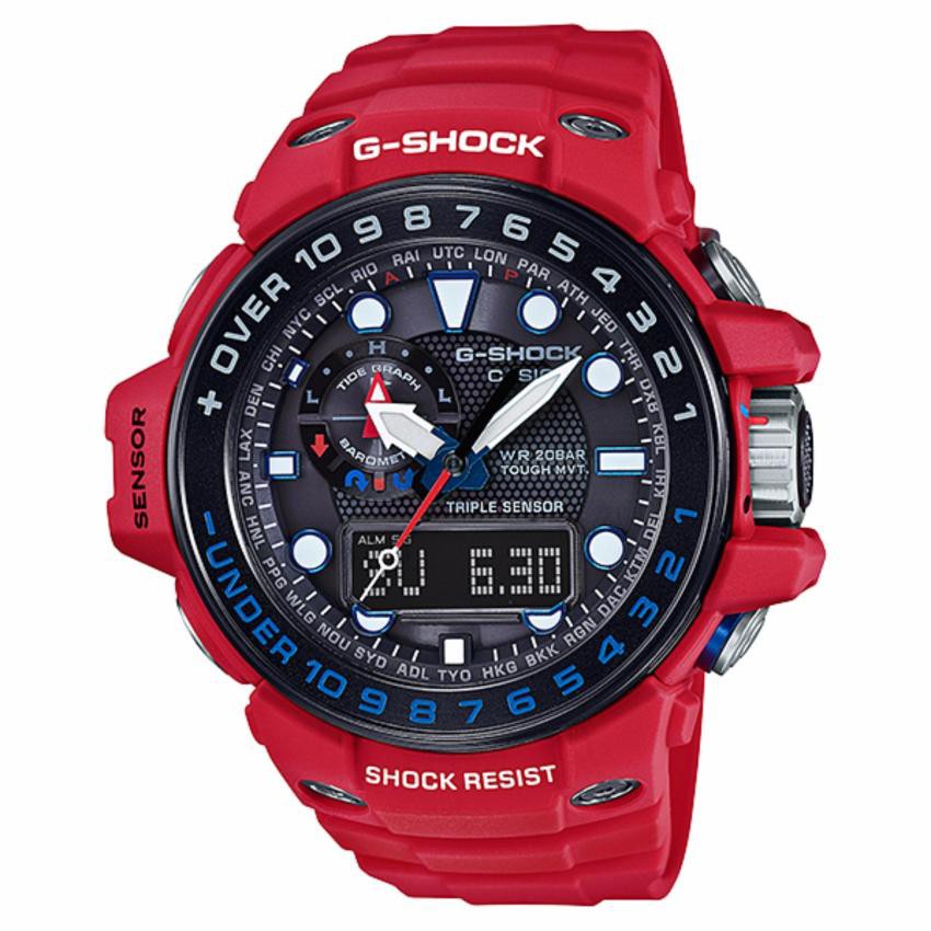 Casio G-Shock นาฬิกาข้อมือผู้ชาย สายเรซิ่น รุ่น GWN-1000RD-4A