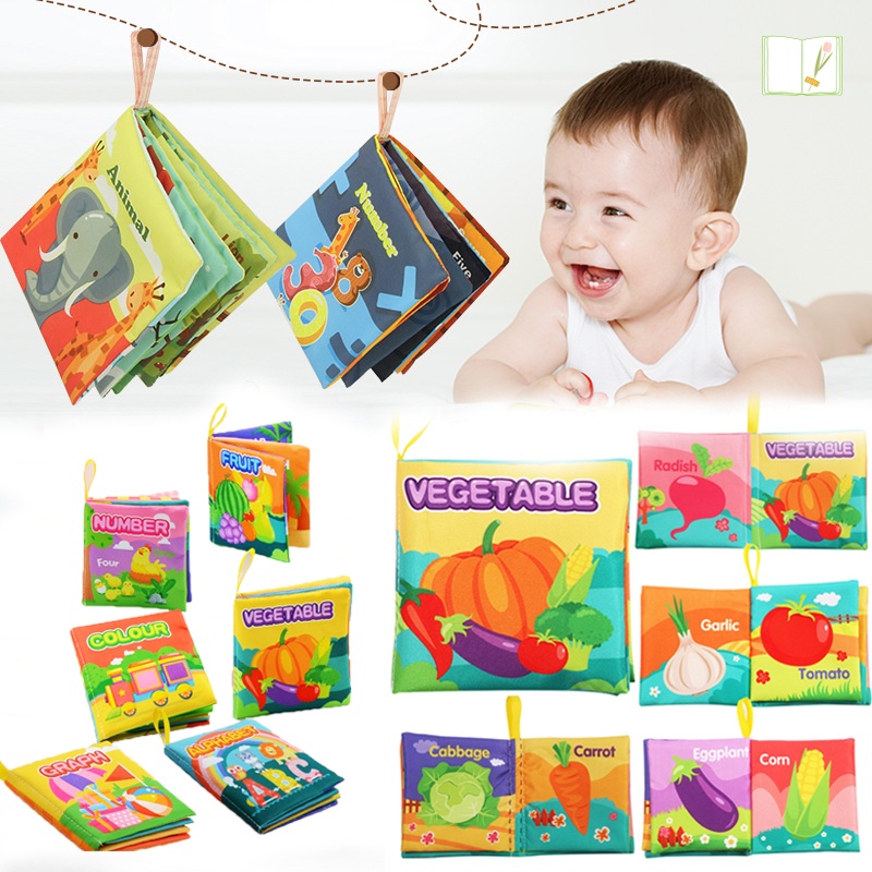 CODหนังสือผ้าสำหรับเด็กเล็ก  ของเล่นหนังสือผ้า