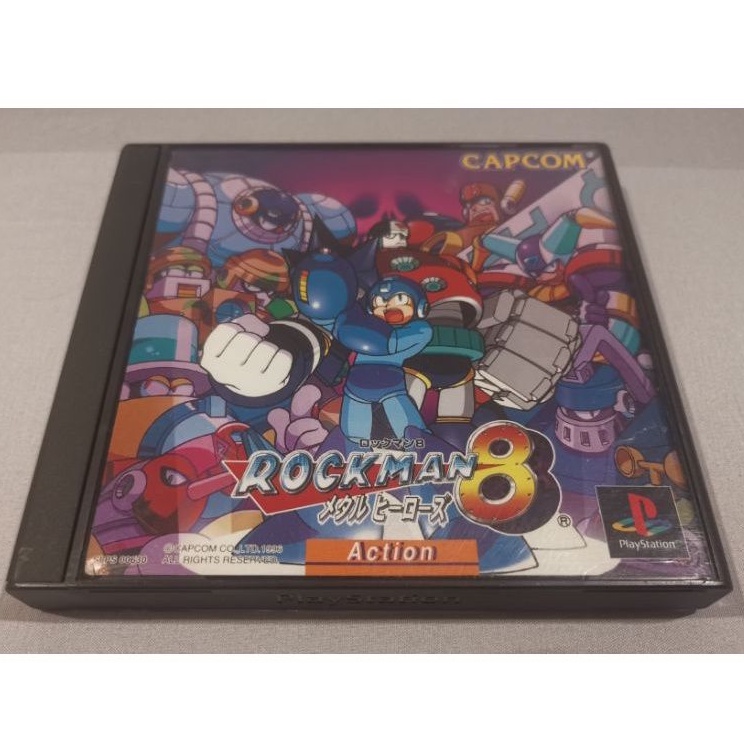 แผ่นเกมส์​ แท้​ PS1~ROCKMAN​ 8