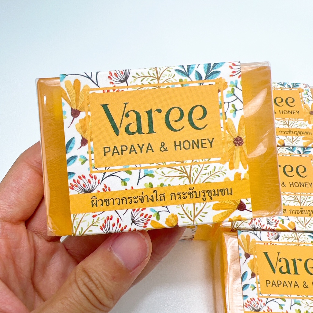 Varee สบู่น้ำผึ้งทอง / สบู่มะละกอน้ำผึ้ง 120 กรัม – นำเข้าจากฟิลิปปินส์