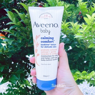 Aveeno Baby Calming Comfort Bedtime Lotion 200ml.โลชั่นบำรุงผิวกายที่อุดมด้วยข้าวโอ๊ต