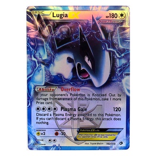 Lugia EX 102/113 ลูเกีย Pokemon Matt Card ภาษาอังกฤษ