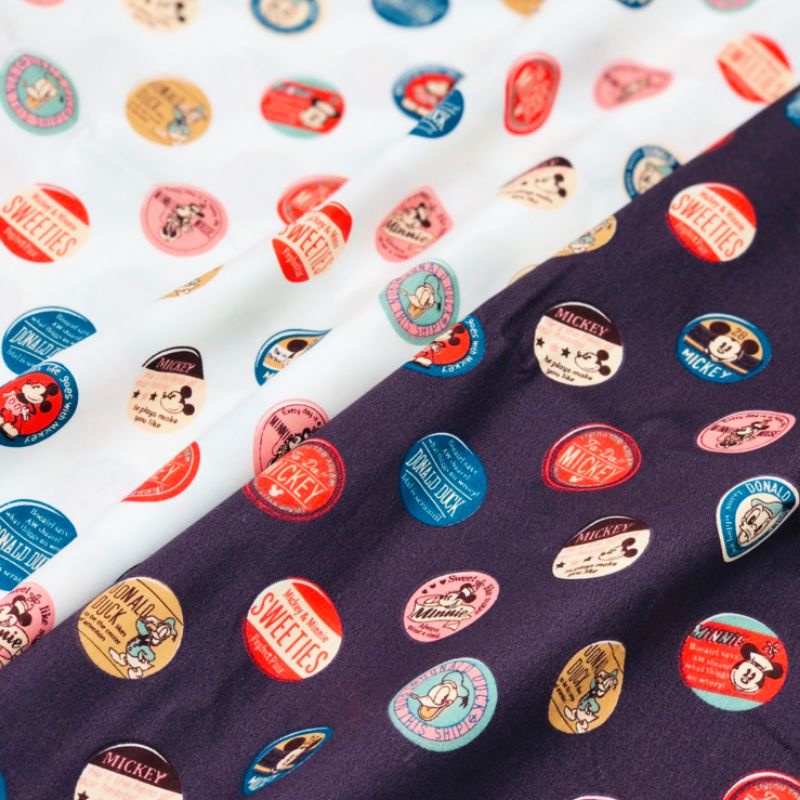 ผ้าแบ่งขาย cotton แท้ 100% หน้ากว้าง 64“ เนื้อดี นำเข้า ลายน่ารัก พร้อมส่งค่ะ