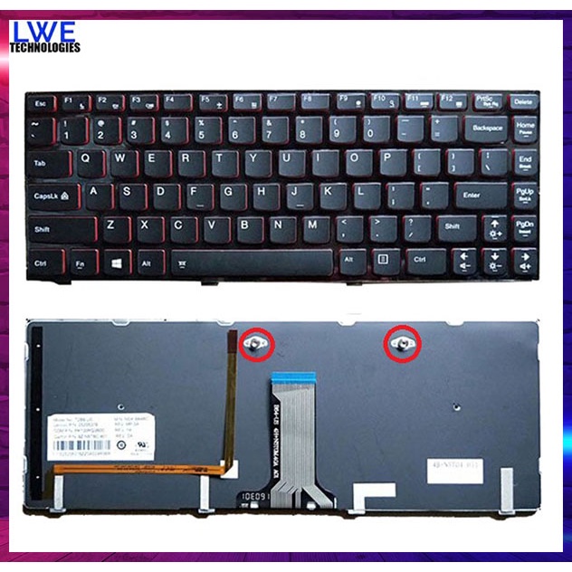 LENOVO IdeaPad Y400 Y400P Y410 Y410N Y430P Y410P Y400N คีย์บอร์ดไม่มีไฟแบ็คไลท์