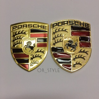 โลโก้ PORSCHE ปอร์เช่ ขนาด 5x6.5cm