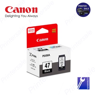 Canon PG-47 BLACK ตลับหมึกอิงค์เจ็ท ของแท้ 100% ใช้กับปริ้นเตอร์มัลติฟังก์ชั่น อิงค์เจ็ท Canon PIXMA E400/ E410