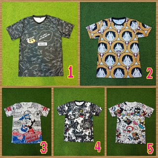 เสื้อยืดลายการ์ตูน ผ้าไมโคร