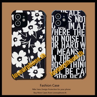 Fashion Flower Letters Phone Case เคสโทรศัพท์สำหรับ VIVO V21 4G 5G Y72 Y52 5G Y50 Y30 Y30i Y17 Y15 Y12 Y11 Y20 Y20s Y12a Y12s Y95 Y91 Y93 Y91i Y91C Y1S V20 Pro Y85 V9 S1 Pro V11i Y51 2020 Y31 2021 V7 Plus Y79 Y66 Y67 Y19 V15 Pro Shockproof Phone Cover
