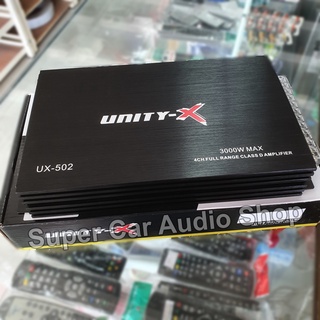 เพาเวอร์แอมป์ คลาสดี 4ch 3000W ยี้ห้อ UNITY-X POWER AMP CLASS D 4 CH 3000 w