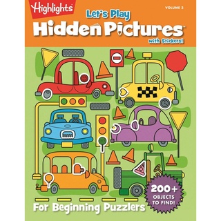 Highlights Lets Play Hidden Pictures with Stickers Vol 3 - หนังสือภาพซ้อนซ่อนหาภาษาอังกฤษ สำหรับเด็กประถม เลมที่ 3