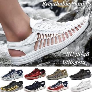 Casual Sandals for Men Summer Fashion Breathable Sandals Water Beach Shoes Fashion Aqua Shoe Plus Size 8 Size