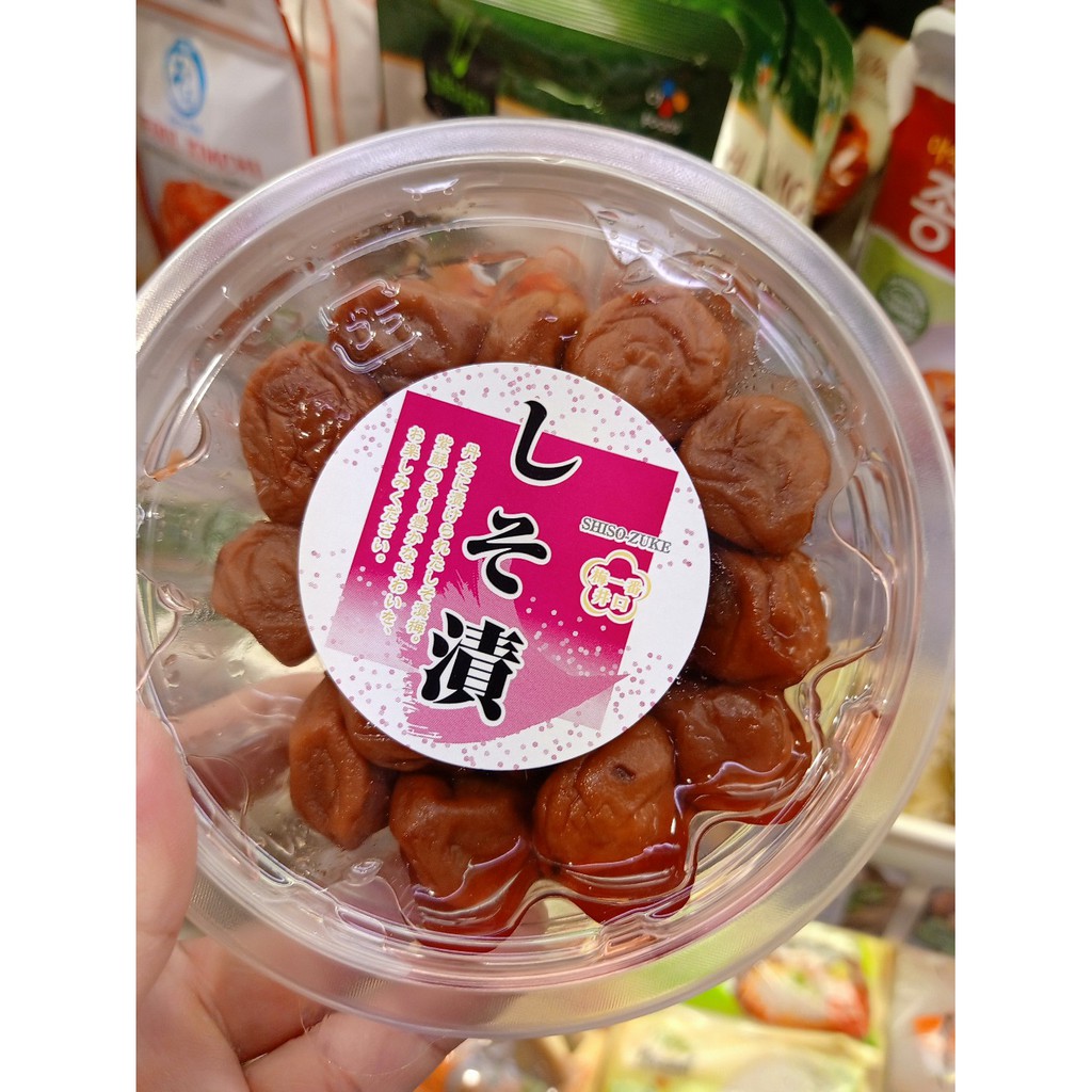 ecook ญี่ปุ่น บ้วยดอง ผสม ใบชิโสะ fuji ume ichiban ume shiso zuke 150g