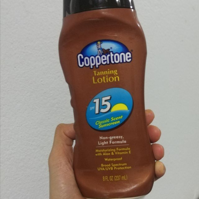 Coppertone Tanning lotion ครีมกันแดด แทนนิ่งครีม อาบแดด Sunscreen Tan