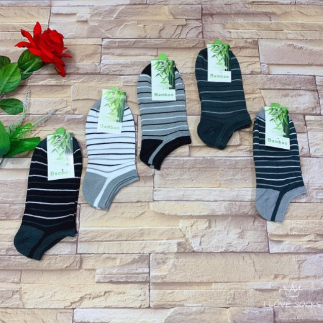 🎋🎋🎋ถุงเท้า ใยไผ่ 🎋ช่วยลดกลิ่นเท้าได้ดีเยี่ยม คู่15บาท