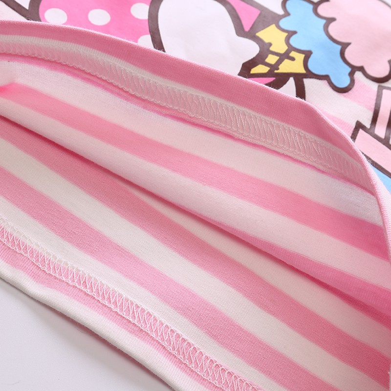 เสื้อยืดเด็ก ผ้าคอตตอนนิ่มมาก ลาย Hello Kitty สีน้ำเงิน สีชมพู 1 ตัว - รูปที่ 5