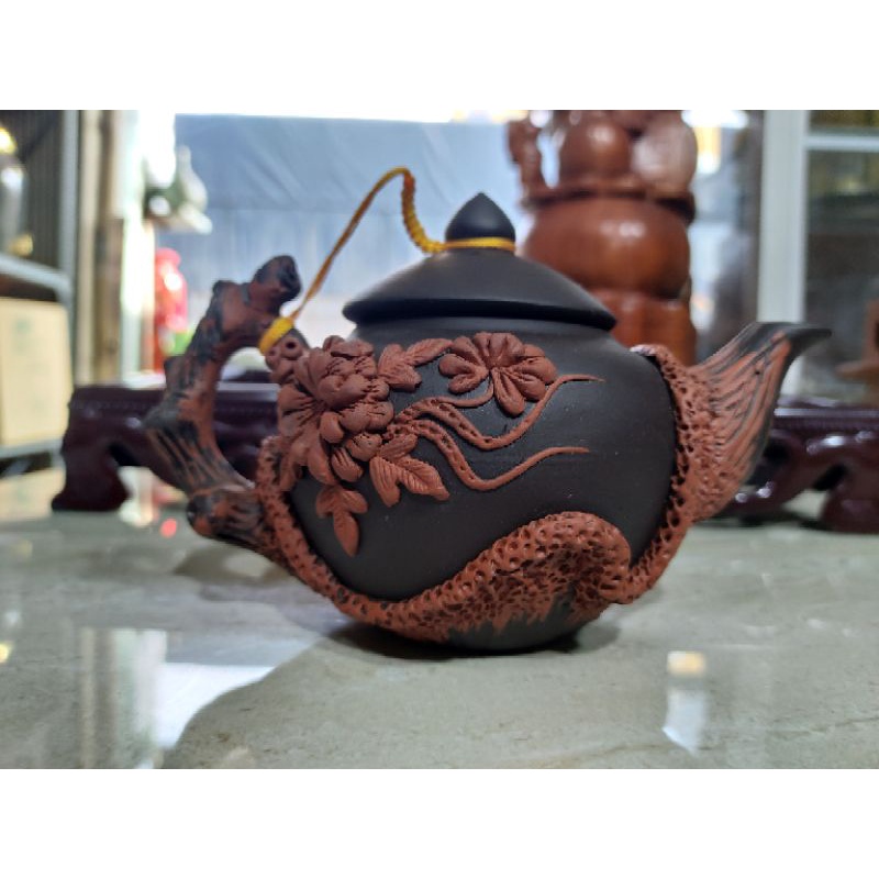 SA Bat Trang กาต้มน้ําลายนูนสีม่วง - 350ml