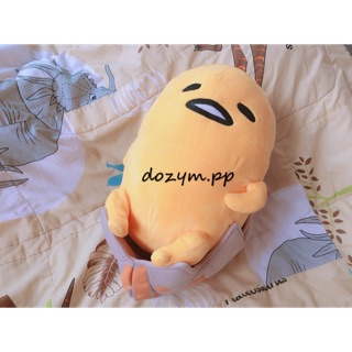 ตุ๊กตาน้องไข่ขี้เกียจ gudetama นอนชิวบนเปลือกไข่ไดโนเสาร์ 😚