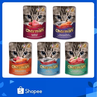 1 ซอง Cherman อาหารแมวเปียก แบบเพ้าช์ เชอแมน 85 g สำหรับแมวอายุ 1 ปีขึ้นไป