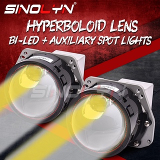 Sinolyn Hyperboloid เลนส์โปรเจคเตอร์ 150W Bi LED 3.0 นิ้ว พร้อมตัวยึด 3R G5 6000K 15500LM สําหรับรถยนต์