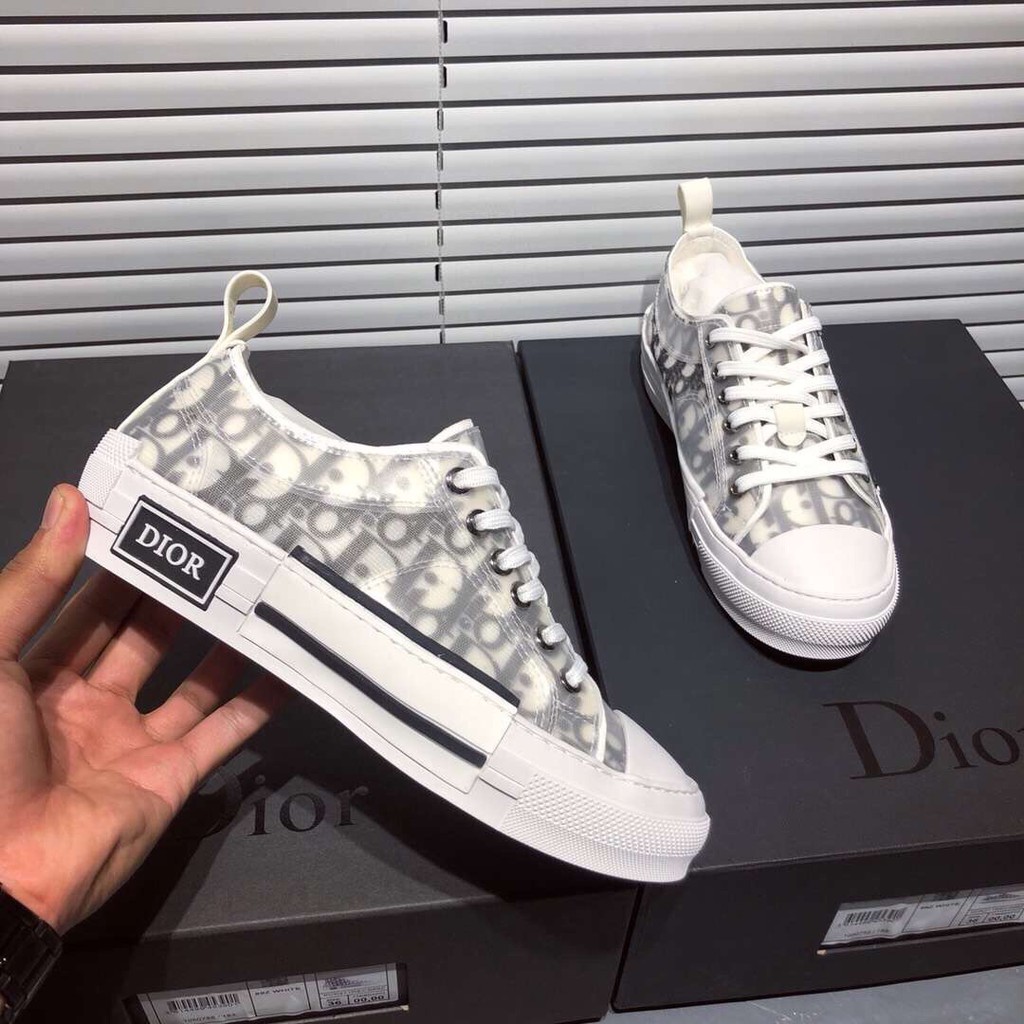dior x kaws b23 dior oblique low white sneaker