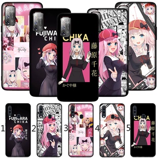 เคสโทรศัพท์มือถือ ซิลิโคนนุ่ม ลายอะนิเมะ เด็กผู้หญิง Fujiwara Chika 114HE สําหรับ Realme C2 C3 C11 C12 C15 C17 C20 C21 5 5i 5s 8 8 Pro