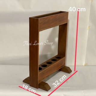 ที่เก็บร่ม เก็บไม้กวาด [งานไม้สักแท้ ไม้สักเก่า ]กว้าง 18 x ยาว 32 x สูง 40 cm