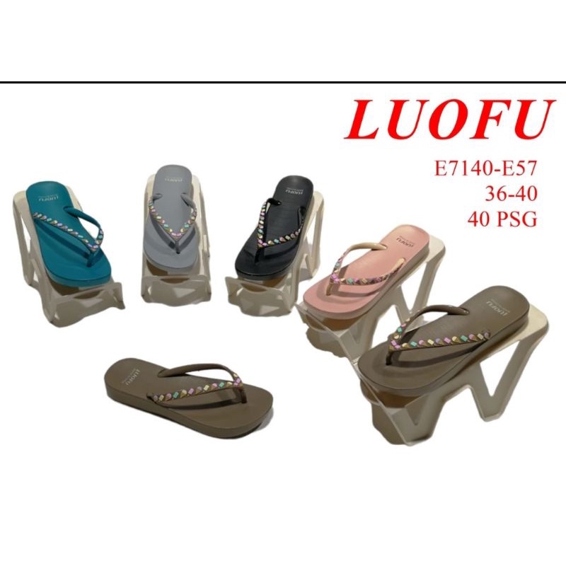 LUOFU E 7140 - E57 LIGHTWEIGHT รองเท้าแตะผู้หญิง FLIP-FLIP