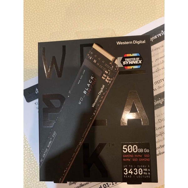 WD BLACK SN750 500GB SSD NVMe M.2 2280 (5Y) WDS500G3X0C Gen 3 (MS6-58) Internal Solid State Drive