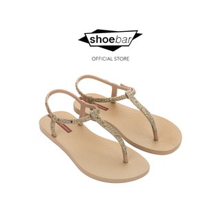 SHOEBAR รุ่น 26914:IPANEMA CLASS BRILHA FEM สี BEIGE/GOLD รองเท้าแฟชั่นรองเท้าแตะรองเท้ารัดส้นรองเท้าผู้หญิง