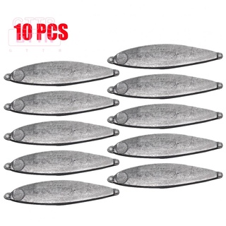 Spot Factory Direct10pcs Unpainted Metal Jigs Baits Fishing Spinners Spoon Body Lures DIY Hard Lead