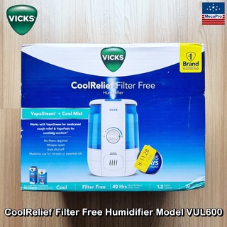 Vicks® CoolRelief Filter Free Humidifier Model VUL600 วิคส์ เครื่องทำความชื้น แบบไอเย็น relieves cough, congestion