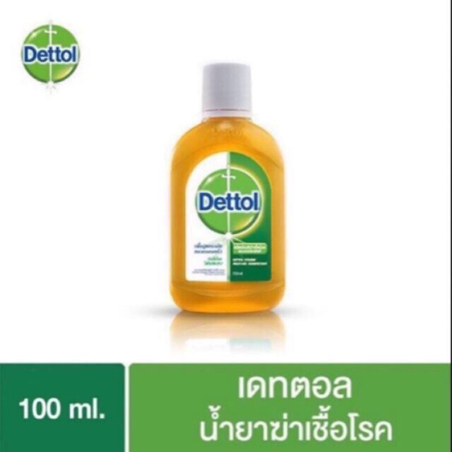 Dettol เดทตอล น้ำยาฆ่าเชื้อโรค ขนาด 100 ml